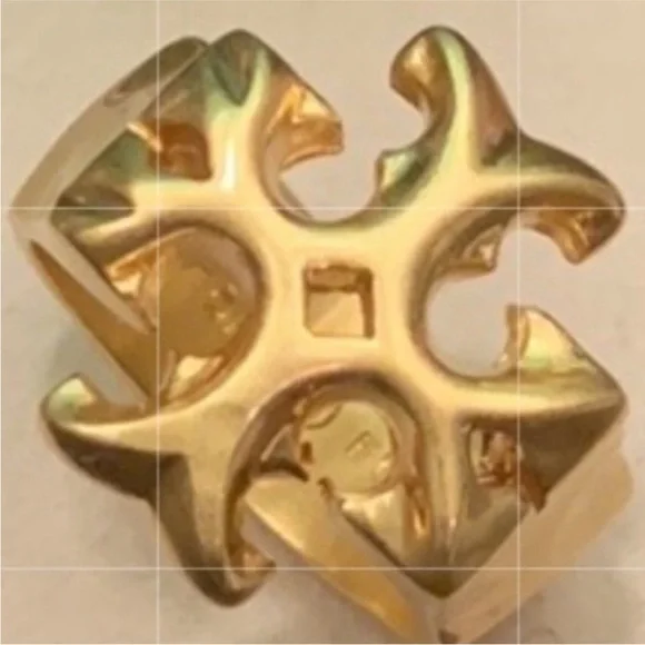 Tory Burch gold Roxanne logo Ring - Picture 1 of 8
